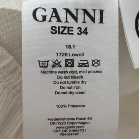 GANNI Size: 34 US Size: 2 Style 1729 Lowell Floral Print Tiered Mini Dress - Picture 12 of 15